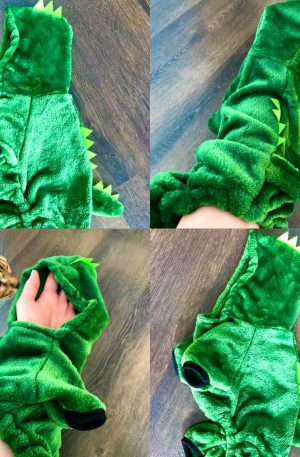 Костюм для собачки зеленый дракон